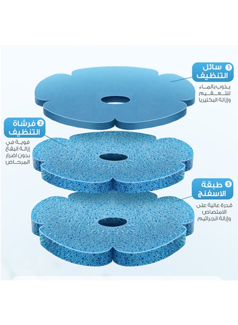 كايزين اسفنجات فرشاة التنظيف السحرية من كايزن - أزرق - 12 قطعة - Image 5